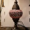 Turkish Mosaic Lamp Red and White Turkish Mosaic Lamp Red and White