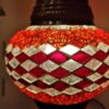 Turkish Mosaic Lamp Red and White Turkish Mosaic Lamp Red and White