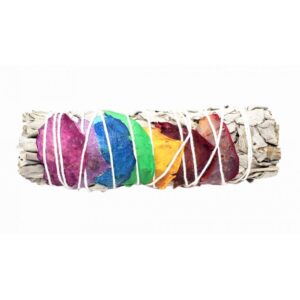White Sage 7 Chakra Smudge Stick White Sage 7 Chakra Smudge Stick