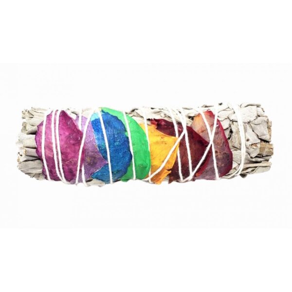 White Sage 7 Chakra Smudge Stick White Sage 7 Chakra Smudge Stick