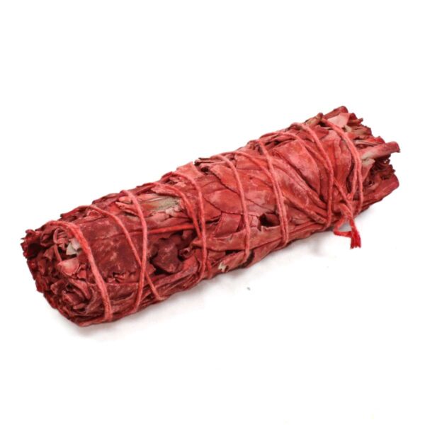 White Sage and Dragons Blood 4 inch White Sage and Dragons Blood Smudge Stick